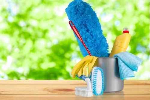 Airbnb cleaner preparing a guest-ready flat in Tufnellpark