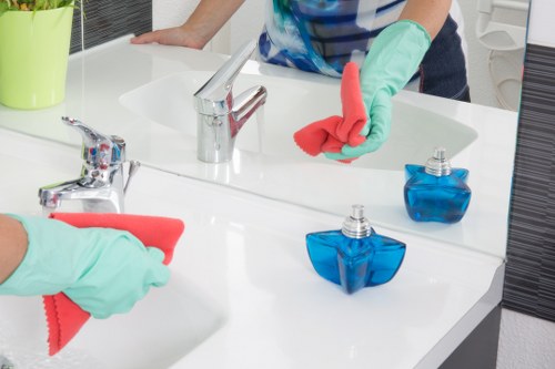 Bathroom move-out cleaning in a Tufnellpark home