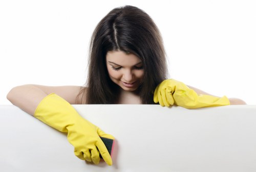 Professional cleaners working in a Tufnellpark flat